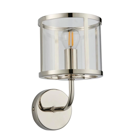 Kinkiet niklowany szklany 1-punktowy 106003 z serii HOPTON - Endon Lighting