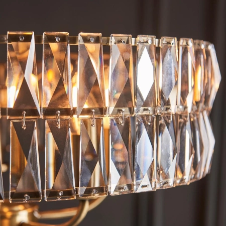 Lampa wisząca mosiężna kryształowa 5-punktowa 106244 z serii Clifton - Endon Lighting