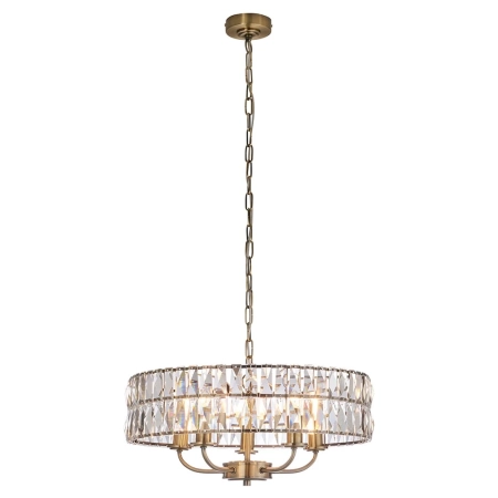 Lampa wisząca mosiężna kryształowa 5-punktowa 106244 z serii Clifton - Endon Lighting