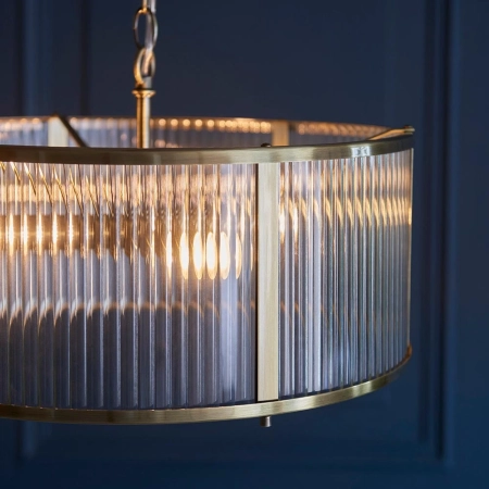 Lampa wisząca mosiężna szklana 3-punktowa 106282 z serii Ridgeton - Endon Lighting