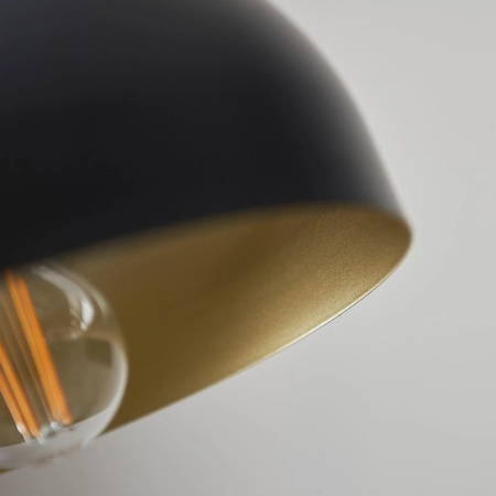 Lampa podłogowa metalowa czarna ze złotym wnętrzem 106337 z serii BRAIR NEW - Endon Lighting