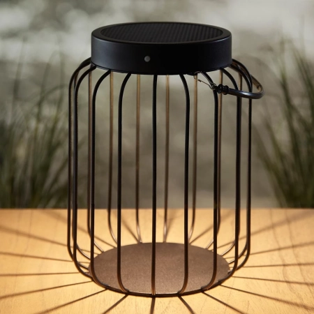 Lampa stołowa zewnętrzna metalowa czarna LED 27cm 106477 z serii TROPIC - Endon Lighting