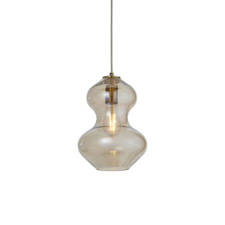 Lampa wisząca szklana bursztynowa 1-punktowa 106681 z serii KELDA - Endon Lighting