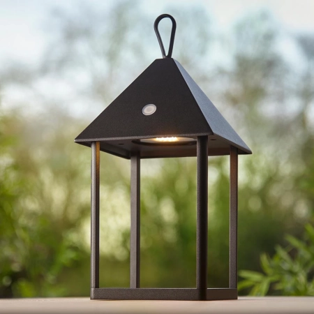 Lampa stołowa zewnętrzna aluminiowa czarna LED 30cm 106789 z serii Hoot - Endon Lighting