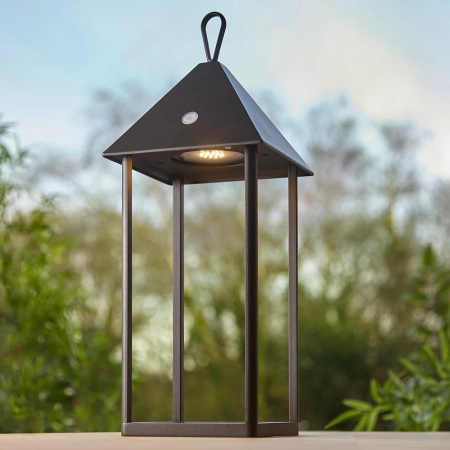 Lampa stołowa zewnętrzna aluminiowa czarna 40cm 106790 z serii HOOT - Endon Lighting