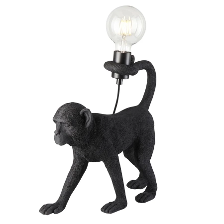 Lampa stołowa czarna w kształcie małpy 106791 z serii Capuchin - Endon Lighting