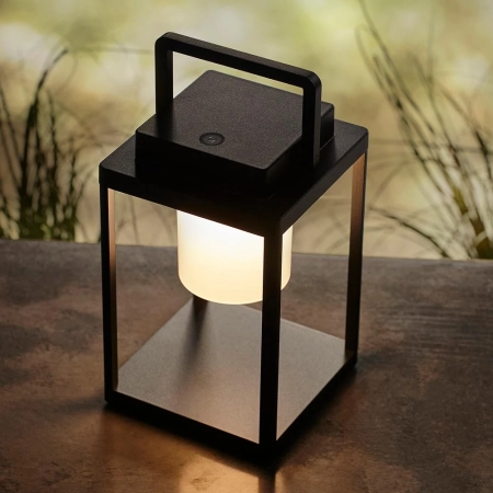 Lampa stołowa zewnętrzna aluminiowa czarna 24cm 106801 z serii Voyage - Endon Lighting