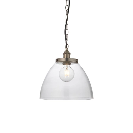 Lampa wisząca szklana srebrna 1-punktowa 106896 z serii Hansen Grand - Endon Lighting