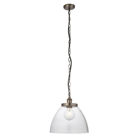 Lampa wisząca szklana srebrna 1-punktowa 106896 z serii Hansen Grand - Endon Lighting