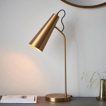 Lampa stołowa metalowa mosiężna 67cm 107527 z serii Karna New - Endon Lighting