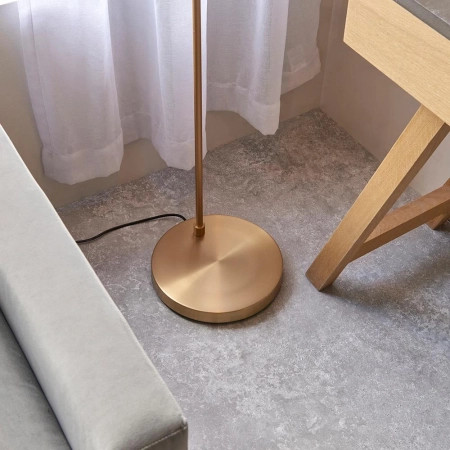 Lampa podłogowa metalowa mosiężna 163cm 107528 z serii Karna New - Endon Lighting