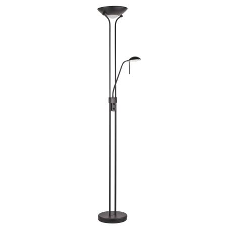Lampa podłogowa metalowa czarna z ramieniem do czytania 107738 z serii Rome - Endon Lighting