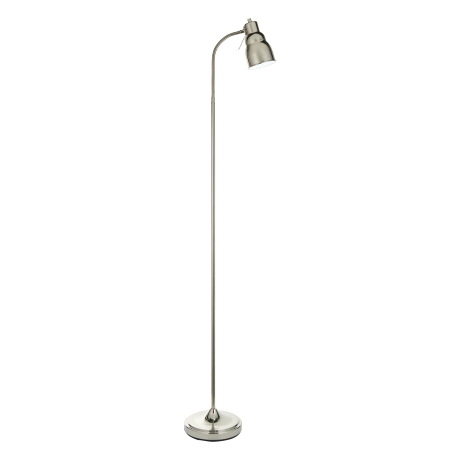 Lampa podłogowa metalowa niklowana z giętkim ramieniem 108127 z serii Classic Flexi - Endon Lighting