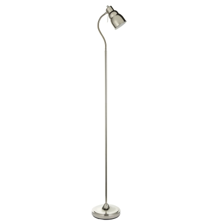 Lampa podłogowa metalowa niklowana z giętkim ramieniem 108127 z serii Classic Flexi - Endon Lighting