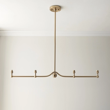 Lampa wisząca metalowa mosiężna 4-punktowa 108211 z serii Santiago - Endon Lighting