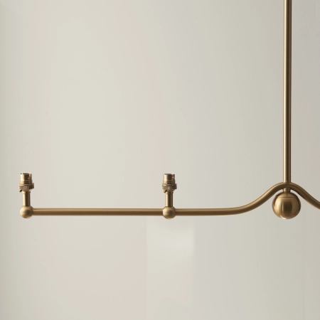 Lampa wisząca metalowa mosiężna 4-punktowa 108211 z serii Santiago - Endon Lighting