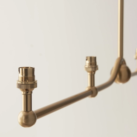 Lampa wisząca metalowa mosiężna 4-punktowa 108211 z serii Santiago - Endon Lighting