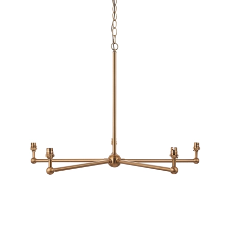 Lampa wisząca metalowa mosiężna 5-punktowa 108212 z serii Santiago - Endon Lighting