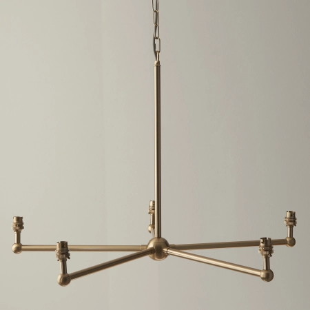 Lampa wisząca metalowa mosiężna 5-punktowa 108212 z serii Santiago - Endon Lighting