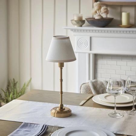 Lampa stołowa akumulatorowa mosiężna szczotkowana 110458 z serii Burley - Endon Lighting