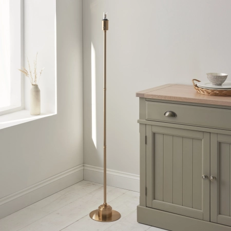Lampa podłogowa metalowa mosiężna 130cm 110460 z serii Burley - Endon Lighting