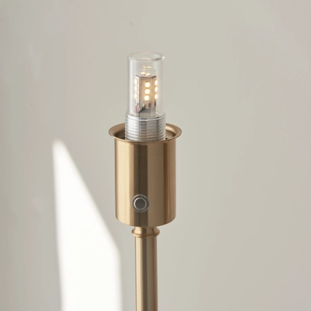 Lampa podłogowa metalowa mosiężna 130cm 110460 z serii Burley - Endon Lighting