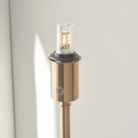Lampa podłogowa metalowa mosiężna 130cm 110460 z serii Burley - Endon Lighting