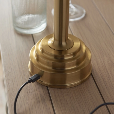 Lampa stołowa akumulatorowa mosiężna 30cm 110461 z serii UPTON - Endon Lighting
