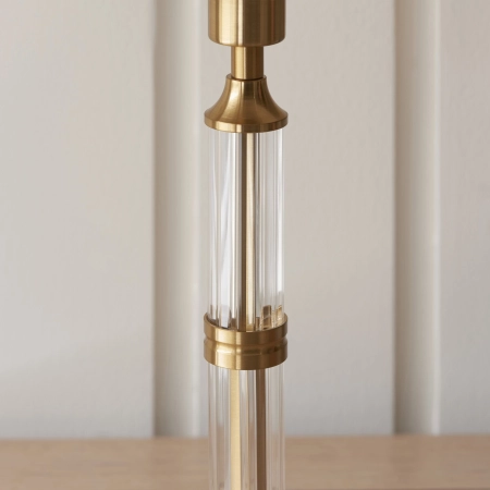Lampa stołowa akumulatorowa mosiężna z akrylem 110463 z serii Morton - Endon Lighting