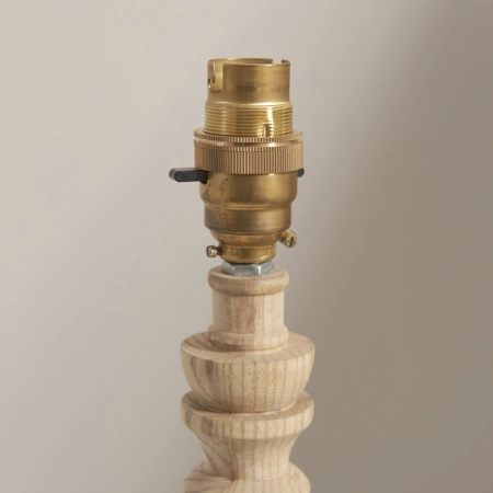 Podstawa lampy stołowej drewniana z mosiądzem 110937 z serii BIBURY - Endon Lighting