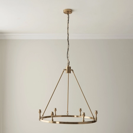 Lampa wisząca mosiężna 6-punktowa 111202 z serii Chester - Endon Lighting