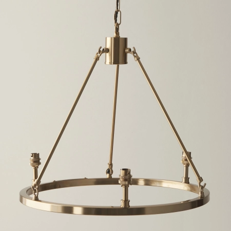 Lampa wisząca metalowa mosiężna 3-punktowa 111203 z serii Chester - Endon Lighting