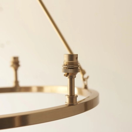 Lampa wisząca metalowa mosiężna 3-punktowa 111203 z serii Chester - Endon Lighting