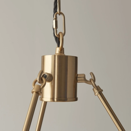 Lampa wisząca metalowa mosiężna 3-punktowa 111203 z serii Chester - Endon Lighting