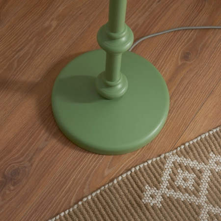 Podstawa lampy podłogowej drewniana zielona 138cm 111604 z serii Carnaby - Endon Lighting