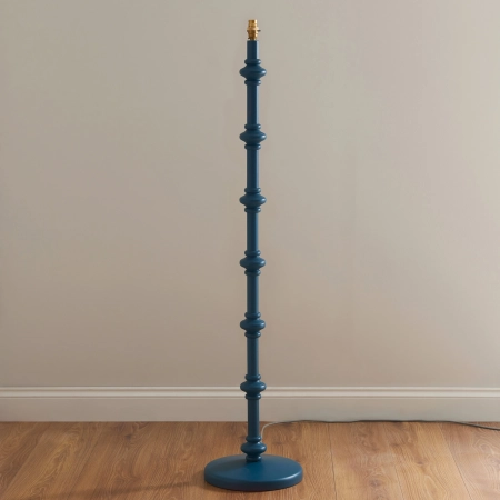 Podstawa lampy podłogowej niebieska drewniana 138cm 111605 z serii Carnaby - Endon Lighting