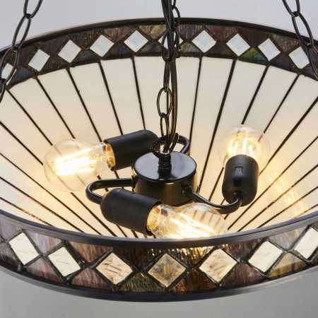 Lampa wisząca witrażowa Tiffany 1118713 z serii Interiors 1900
