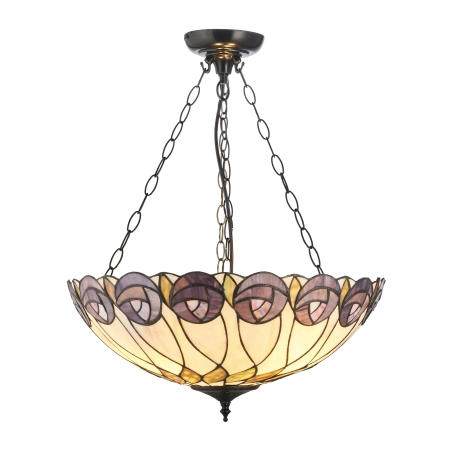 Lampa wisząca witrażowa Tiffany 1118723 z serii Interiors 1900