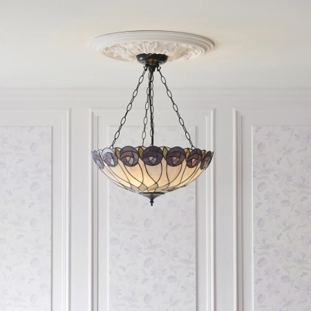 Lampa wisząca witrażowa Tiffany 1118723 z serii Interiors 1900