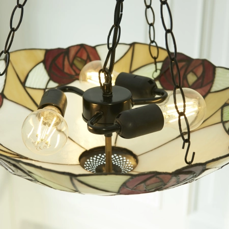 Lampa wisząca witrażowa Tiffany 1118793 z serii Interiors 1900