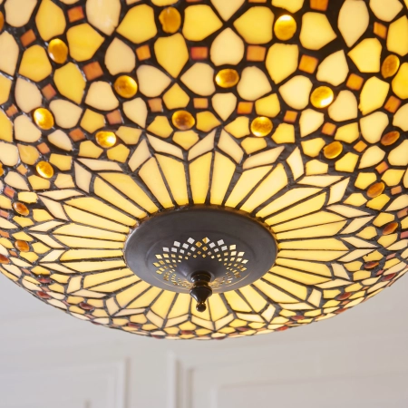 Lampa wisząca witrażowa Tiffany 1118823 z serii Interiors 1900