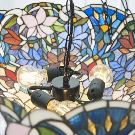 Lampa wisząca witrażowa Tiffany 1118873 z serii Interiors 1900