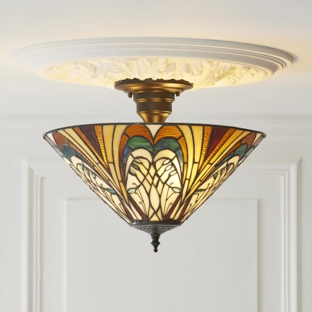 Plafon Tiffany 1119053 x 10W LED E27 - Interiors 1900