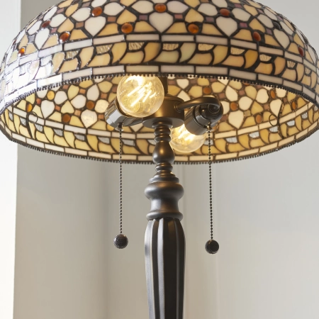 Lampa podłogowa witrażowa Tiffany 1119212 z serii Interiors 1900