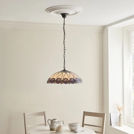 Lampa wisząca witrażowa Tiffany 1119853 z serii Interiors 1900