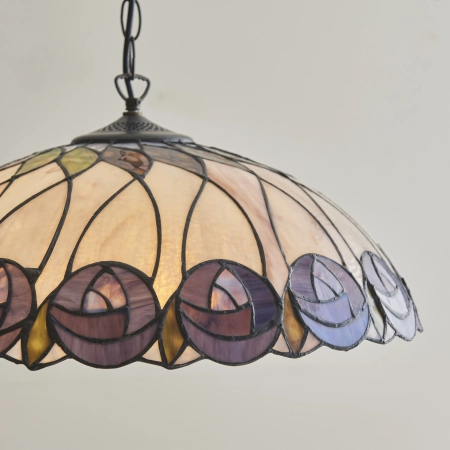 Lampa wisząca witrażowa Tiffany 1119853 z serii Interiors 1900