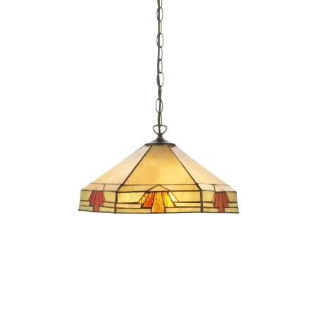 Lampa wisząca witrażowa wielokolorowa 1119893 z serii Tiffany