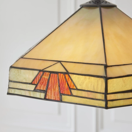 Lampa wisząca witrażowa wielokolorowa 1119893 z serii Tiffany