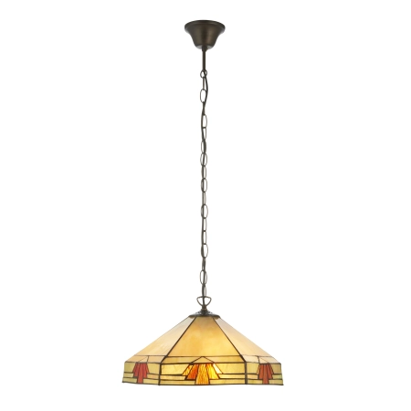 Lampa wisząca witrażowa wielokolorowa 1119893 z serii Tiffany