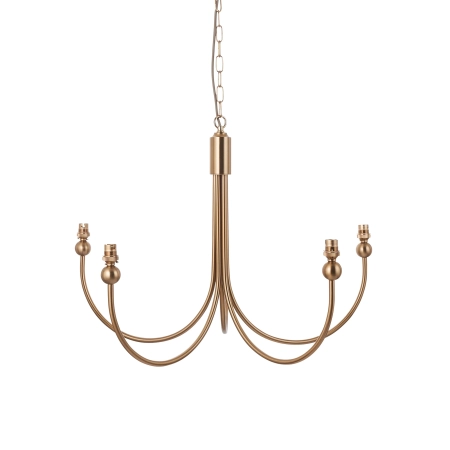Lampa wisząca metalowa mosiężna 5-punktowa 112152 z serii Santiago - Endon Lighting